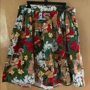 Retro Full Skirt with Pockets